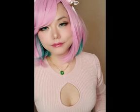 Anime Girl Pink Hair Cosplay Bloopers