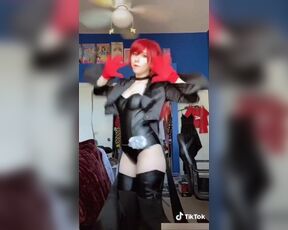 Thick White Ass Persona 5 Kasumi Yoshizawa Cosplay Dancing