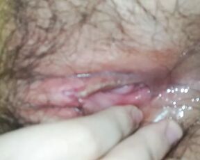 Stroking my clit after an orgasm