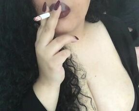 Goddess Smoking with her Pathetic sub - Smoking Fetish