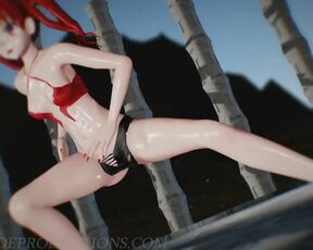 MMD R18+ Kuroko B B F Beach Stage 1160