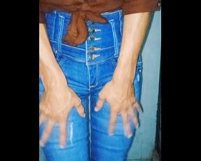 Wetlook Shower In Jeans