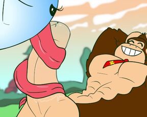 Donkey Kong Loves Ghost Pussy! Rule34