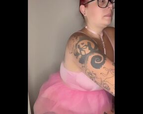 BBW stepmom MILF 420 smoking fetish wake and bake in pink lingerie your POV