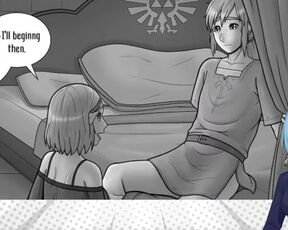 Zelda: A Night with the Princess [Fan Comic] Link and Zelda Hentai