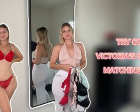 Try On - Victoria's Secret Matching Set (4K)